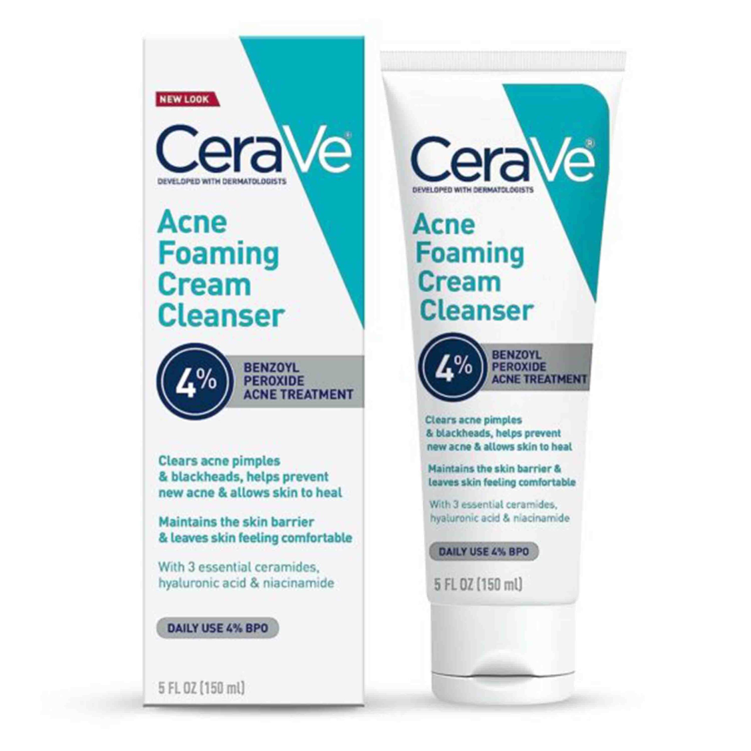 81OQHXYinzL Acne Foaming Cream Cleanser 150ml - Image 1